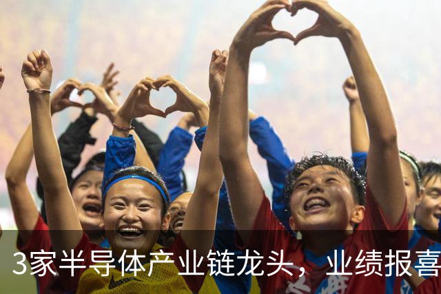 3家半导体产业链龙头，业绩报喜！